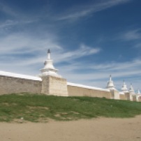 Karakorum, die ehemalige Hauptstadt mit seiner einmaligen Tempelanlage.